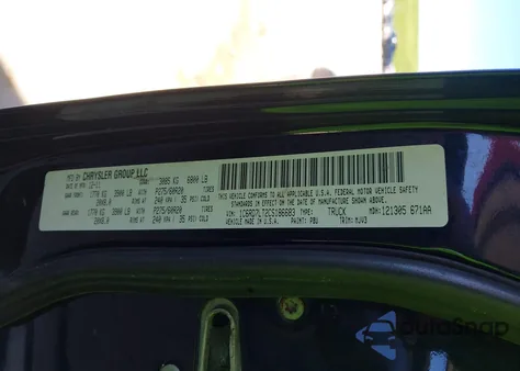 2012 Ram 1500 Slt z USA, uszkodzony, nr VIN 1C6RD7LT2CS186683